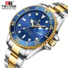 Other Watches Tevise Top Brand Men Mechanical Automatic Male Famous Design Fashion Luxury Gold Clock Relogio Masculino 231219