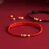 Braccialetti di fascino braccialetto di corda rossa fatti a mano per donne protezione intrecciata koi pesce fortunato amanti regolabili amanti