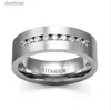Pierścień Solitaire 8mm moda Pierścień Inkrystaliczny Crystal zaręczynowy Wedding Połącz rocznicowy pierścionek prezentowy dla unisex biżuterię231220