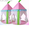 Speelgoedtenten kinderen tent vouwen tipi meisje jongen roze play play tipee draagbare tenten prinses kasteel activiteit fairy house Q231220