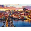 3D Puzzles Maxrenard Jigsaw Puzzle 1000 peças para o castelo tcheco de Praga adulta