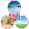 Torda de brinquedo Kids dobring Play Tents Playhouse Indoor Outdoor Tent de garotos meninos crianças crianças Tenda Great Playhouse Gifts For Kids Boys and Girls Q231220