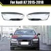 Araba Ön Cam Lamba Far Lamba Lambover Kabuğu Otomatik abajur Kapakları Audi A7 2015 2016 2017 2018 için far lens kapağı