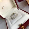 Ring designer ring luxury rings for women jewelry Alphabet diamond design fashion christmas gift jewelry Versatile rings Christmas gift szie 6-10 3 styles very nice