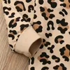 Pullover 1-7 Years Kids Baby Girls Sweatshirts Long Sleeve Leopard Print Pullover Autumn Warm Kids Boys Clothes Active Sports Girls Tops L23121511