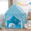 Toys Tents Nouveaux enfants Tentes Toys Enfants Play House Boys Girls Castle Indoor Outdoor Play House Pretend Toy Gift Baby Q231220