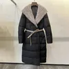 Women's Down Parkas Winter Goose Down Coats Real norek fur