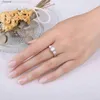 Solitaire Ring Jewelrypalace Moissanite D Color 1.4ct 925 Sterling Silver 3 Stone Wedding Learging For Woman Rose Rose Goldl231220