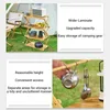 Camp Furniture Outdoor Camping Storage Tabell 50cm 2/3/4 Tier Bamboo Portable Folding Shelf For Home Shoe Locker Handing BBQ