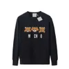 Moschino hoodie designer perfekt överdimensionerad höstkvinnor rl björn tröja sport rund hals casual lös tröjor moschinos 2803 2996