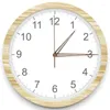 Clocks Accessories 12 Pcs Quartz Clock Movement Mechanism Parts With 4 Types Of Walnut Wood Hands For Repair