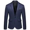 Costumes masculins Classic Classic Men à manches longues Suit à revers solides Solid un blazer Blazer Business Male Boucle de mariage