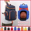 Grande capacidade mochila de basquete ao ar livre saco de treinamento multifuncional durável esportes basquete futebol armazenamento bolsa ombro 231220