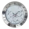 Super cichy luksusowy zegar ścienny metal nowoczesny design duży zegarek ścienny domowy zegar ze stali nierdzewnej świetlisty zegar data będzie działać x0726