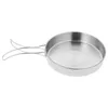 Casseroles Ustensiles de cuisine Pan extérieur Voyage Portable Plaque pliante Friture en acier inoxydable Livraison directe Maison Jardin Cuisine Bar à manger Dhvq0