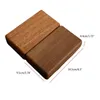 Jewelry Boxes F19D Walnut Box Jewelry Organizer Portable Ring Storage Velvet Liner 231219