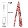 Cravates d'arc Cravate de fraise unisexe polyester 8 cm cravate de cou de fruit pour hommes costumes larges en soie accessoires accessoires de cosplay