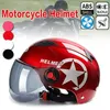 Caschi da arrampicata Casco da motociclista di sicurezza Scooter Bike Visiera aperta Mezzo berretto da baseball Elmetto di sicurezza anti-UV Casco da motocross Colori multipli