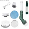 Cleaning Brushes Electric Spin Cleaner Electric Spinning Brush with 6 Replacement Brush Heads Electric Spin Scrubber Handheld Floor Cleaning Tool Q231220