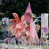 Fatto a mano di alta qualità Matrimonio Stage Mall Decorazione Fiore di carta artificiale Enorme grande fiore gigante per la vetrina di un negozio di nozze, una festa a casa, un evento di Capodanno, decorazioni natalizie