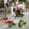 Kwiaty dekoracyjne sztuczne kule róży bankiety świąteczne dekoracje domowe kulki kwiatowe na środkowe elementy plastikowe symulowane bukiety