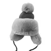 Berets Frauen Winter Dicke Outdoor Earflap Warme Mütze Ultra-Dicke Super Weiche Kältebeständige Winddicht Gestrickte Schnee Ski Cap bomber Trapper