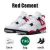 Nike Air Jordan 4 retro 4s ثانية أحذية كرة السلة والأشياء البرية الأبيض الظهور الصحراء الطحلب اليوم الدنيم الأزرق تورو برافو الرم الفردي يوم الرجال النساء المدربين الأحذية الرياضية