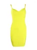 Casual klänningar 5 färger 2023 mode kvinnor bodycon bandage klänning sexig rem elastisk smal fit tube aftonklubb fest vestido