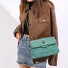 Abendtaschen Mode Damen Handtasche Einfarbig Luxus Designer Retro Umhängetasche Wolle Material Schulter Messenger Tote 231219