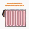 Sleeping Bags Type-C USB Emergency Sleeping Bag 3-Level Temperature 5V Heating Cushion Winter Warm Portable for Travel Hiking for Backpacking 231219