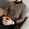 2023 Ropa de marca Hombres de invierno Sweater de tejido termal de invierno Male Fit Camiseta de alta calidad Collar falso Sweates de dos piezas 231020