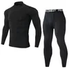 Conjunto de compactação de homens Men Sportswear Gym Gym Fitness Treination Treinamento Sport Tights Rouse Rashguard Running Tracksuit 231220