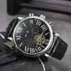 Top luxury classic designer watch top carti's hollow flywheel mechanical watch doublesided automatic mechanical watch waterproof steel band men's Watch