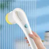 Rengöringsborstar Electric Cleaning Brush USD Laddningsbar Rengöring Gadget Kitchen Electric Scrubber Electrical Brush Rotating Wireless Cleaner Q231220