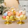 Gift Wrap 12pcs Mini Plastic Cupcake Stand With Lid Clear Small Cake Display For Chocolate Dessert Wedding Tea Party