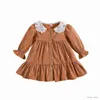 Mädchenkleider ma baby 6M-4Y Kleinkind Kleinkind Kind Baby Mädchen Kleid Rüschen Spitze A-Linie Langarm Kleider für Mädchen Vintage Herbst Frühling Kleidung D05