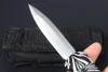 1Pcs High End M7688 AUTO Tactical Knife D2 Satin Blade CNC 6061-T6 Handle EDC Pocket Gift Knives With Nylon Bag