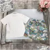 Ensembles de vêtements 2022 Ensemble pour enfants Costume Garçons Filles Enfants T-shirt à manches courtes Enfant Designer Clother Sports avec lettre Tiger Flower Fore Dh5Rp