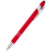 Stylo à bille universel en métal pour dessin, 50 pièces, stylet pour écran tactile, fournitures scolaires et de bureau, nom gravé gratuit, personnalisé 231220