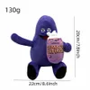 Jouets animaux en peluche Grimace Shake chapeau jaune violet Grimace Milkshake monstre en peluche cadeau de noël