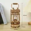 3D-puzzels Magische vintage verlichte lantaarn Houten puzzel DIY Lampmodelmontage Bouwsteen Bureaudecoratiesets Volwassen kinderen cadeau 231219