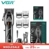 VGR tondeuse à cheveux Machine de découpe professionnelle tondeuse sans fil électrique barbier coupe de cheveux pour hommes V 653 231220