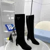 Delfina Boots Stivali da Donna in Pelle Marrone Nero con Tacco Alto Stivali alla Moda Autunno e Inverno Bellissimi Stivali a Maniche Lunghe Corti Primo Stivale Spettacolo Taglie 35-41