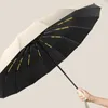 Paraplyer Compact Fold Paraply Business Double Bones Luxury Automatiska män Vindtätt resor stora kvinnors regn
