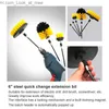 Cleaning Brushes Electric Drill Brush Set Attachment Power Scrubber Cleaning Tool Kit for Grout Tile Sealant Kitchen Bathroom Tub Toilet Surface Q231220