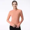 2024 Lu Lu Hoodies Align Yoga AL sweater Stretch Tight Training Suit Womens QuickDry Fitness Sports Jacket Pocket Thumb Hole Running Long Sleeve Shirt Lemon Workout G