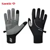 Gants de cyclisme santiques hivernais à travers le vent Keep tiède gants de cyclisme entièrement full