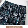 Kvinnors byxor Thailand Elephant Casual Wide Leg Summer Elastic Beach Tour Loose Leisure Exotic Fashion Holiday Costume