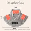 Massaging Neck Pillowws Neck Heating Pad Wrap Heated Shoulder Massager USB Electric Cervical Relieve Pain Relief Back Brace Tool Warming For Office Home 231220