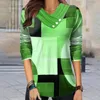 Damenblusen, elegant für Damen, Winter-Baggy-Langarm-Grafik-T-Shirts mit V-Ausschnitt, Herbstfarben, Workout-Shirt, lässige Damen-Hemden